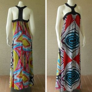 T-Back Halter Maxi Dress